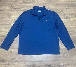 Jack Nicklaus Men's Blue Quarter-Zip Performance Pullover